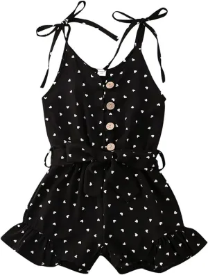 Toddler Girl Clothes Baby Summer Cute Halter Romper 6 Months to 5 Years Old