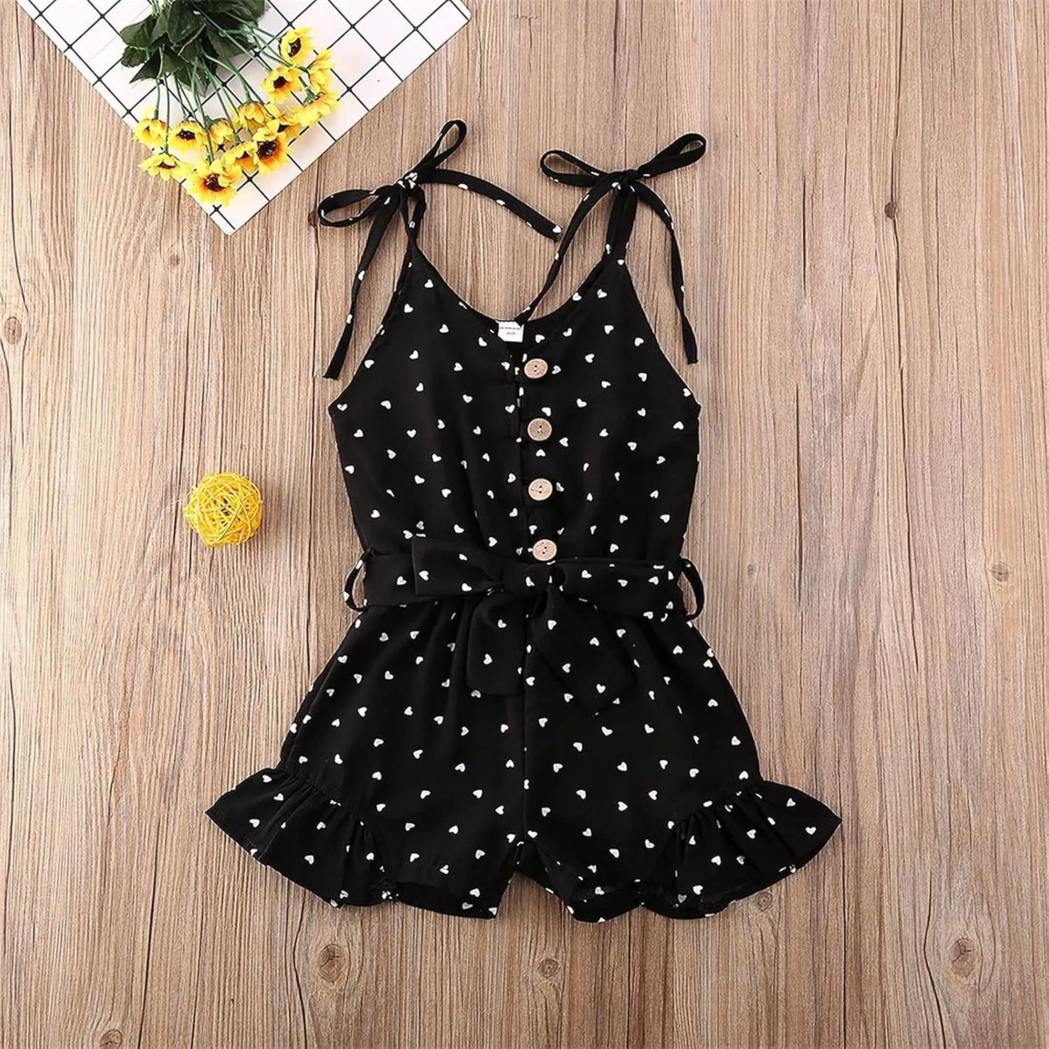 Toddler Girl Clothes Baby Summer Cute Halter Romper 6 Months to 5 Years Old