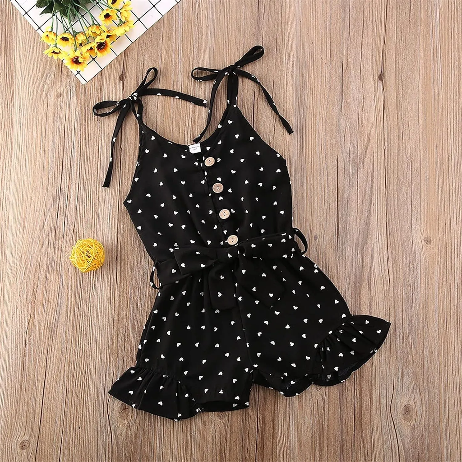 Toddler Girl Clothes Baby Summer Cute Halter Romper 6 Months to 5 Years Old