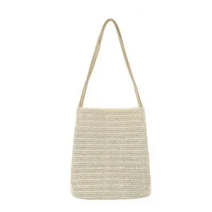 Vintage Hand-Woven Rattan Beach Bag