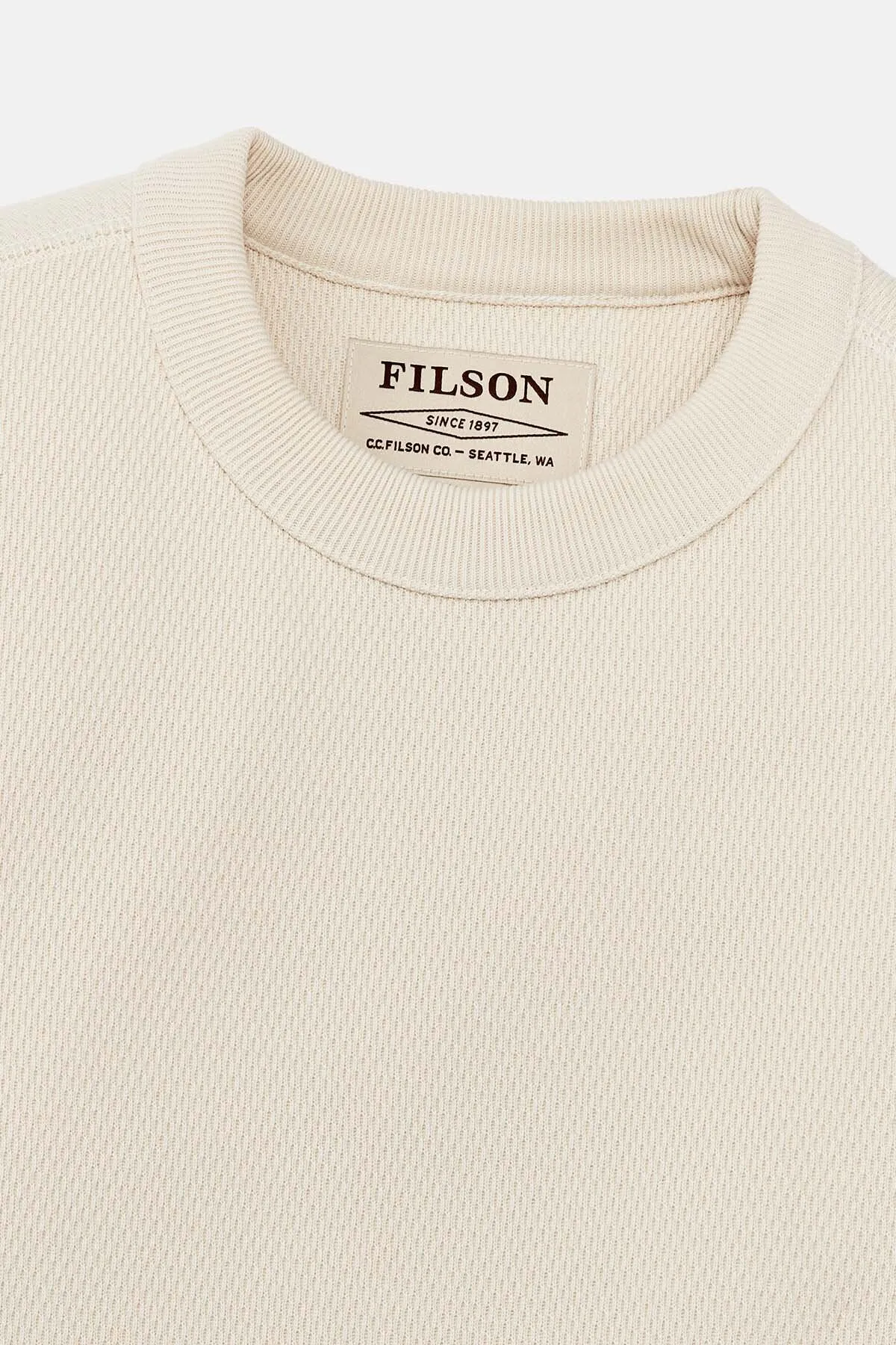WAFFLE KNIT THERMAL CREW