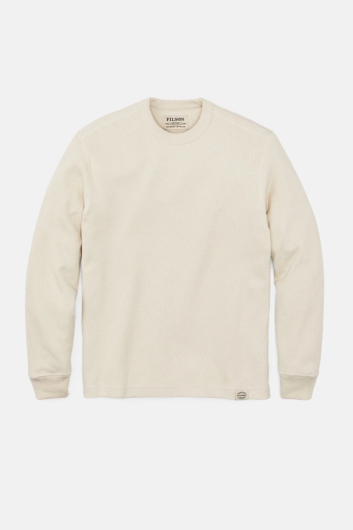 WAFFLE KNIT THERMAL CREW