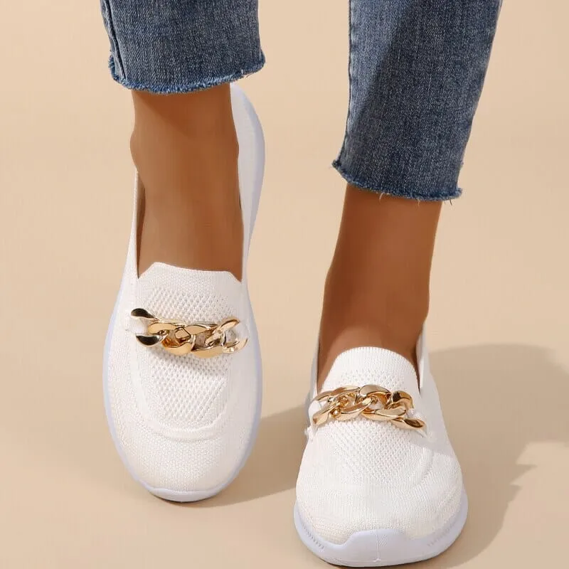 Women's Casual Slip-On Sneakers | Breathable Knit Design