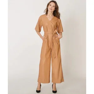 Women's Leather Jumpsuit