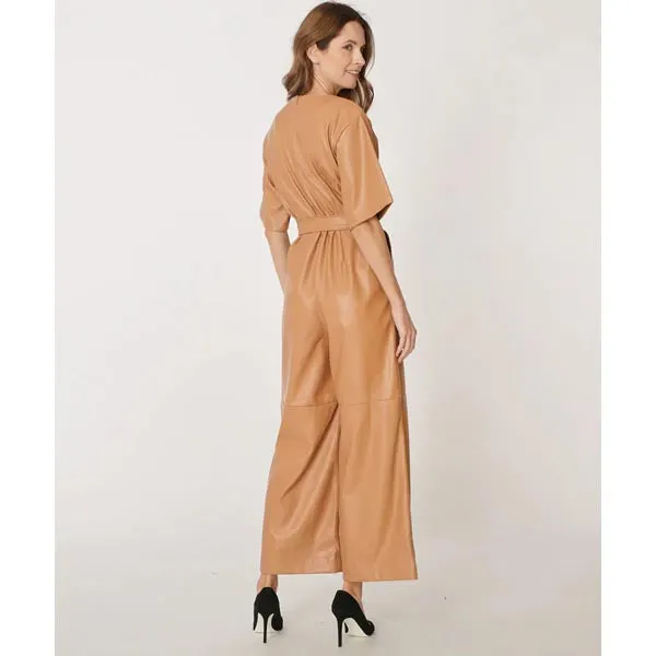 Women's Leather Jumpsuit
