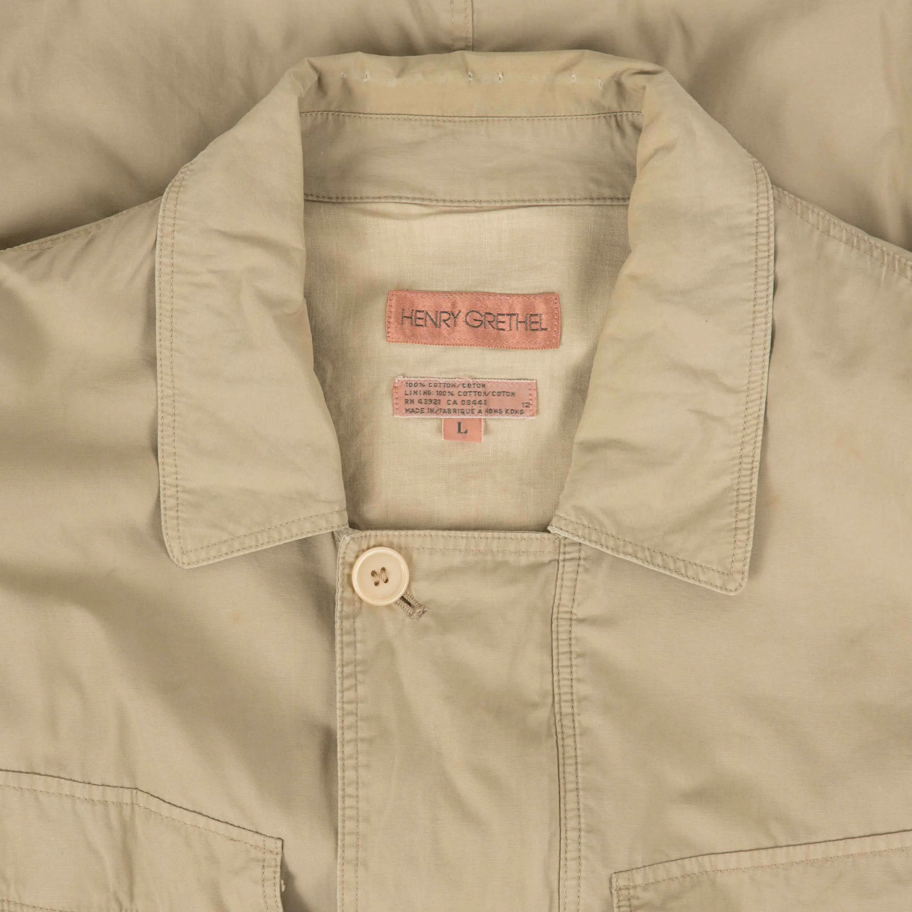 WOMEN'S VINTAGE 1990S LIGHTWEIGHT UTILITY WORKWEAR JACKET - LARGE