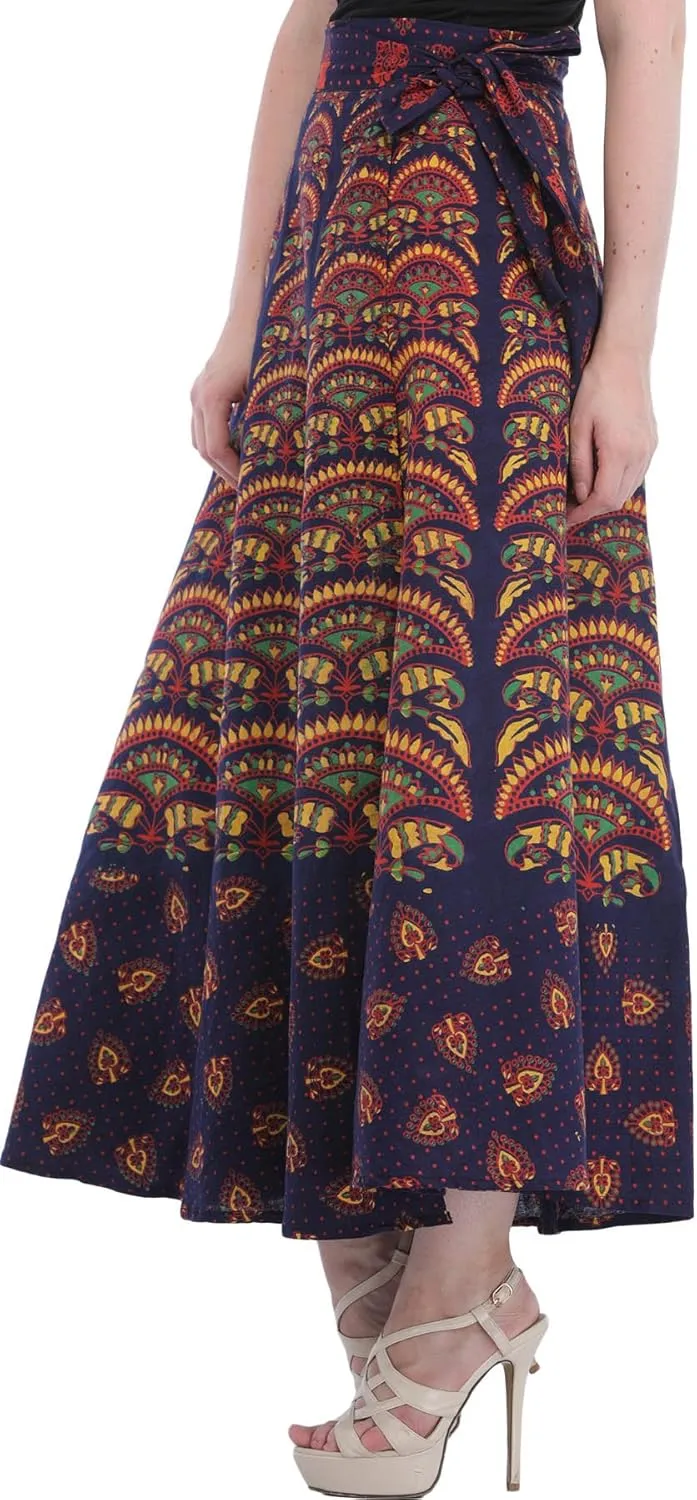 Wrap-Around Printed Long Skirt from Pilkhu
